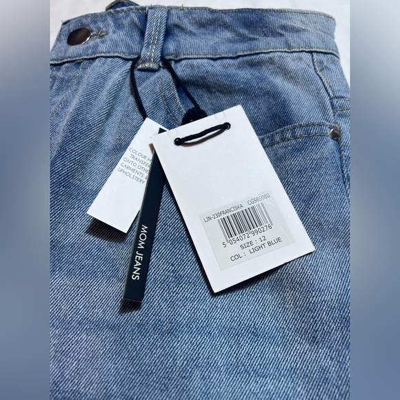 Brave Soul London Franciska Mom Jeans, NWT, Size 12/40 - Picture 7 of 11